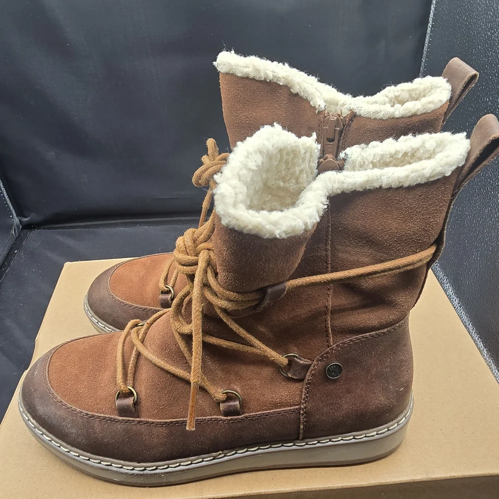 White Mountain Brown‎ Lace-Up Winter Boots